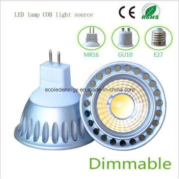 Lumière LED 3W MR16 COB de haute qualité